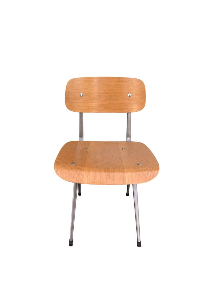 Mid Century Molded Plywood Result School Chair w/Steel Frame by HAY Friso Kramer & Wim Rietveld