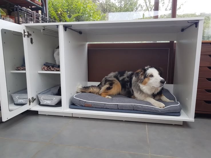 Brand New Omlet Fido Nook 2-in-1 Luxury Dog Nook & Furniture Crate Cover w/Storage Add-On