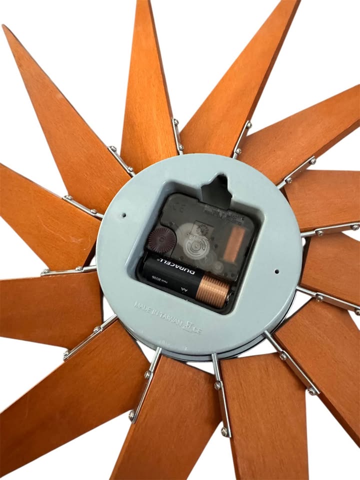 Vintage Mid Century George Nelson Starburst Turbine Wall Clock Reproduction by Verichron • Designed — FloralHaus Vintage Utah