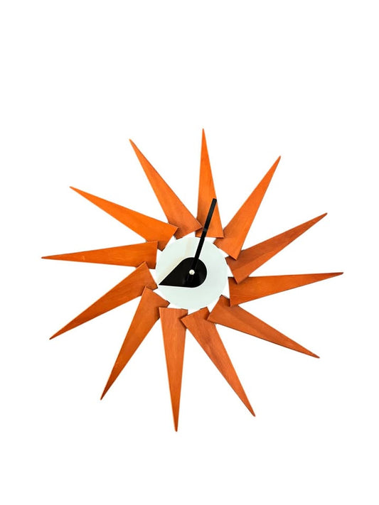 Vintage Mid Century George Nelson Starburst Turbine Wall Clock Reproduction by Verichron • Designed — FloralHaus Vintage Utah