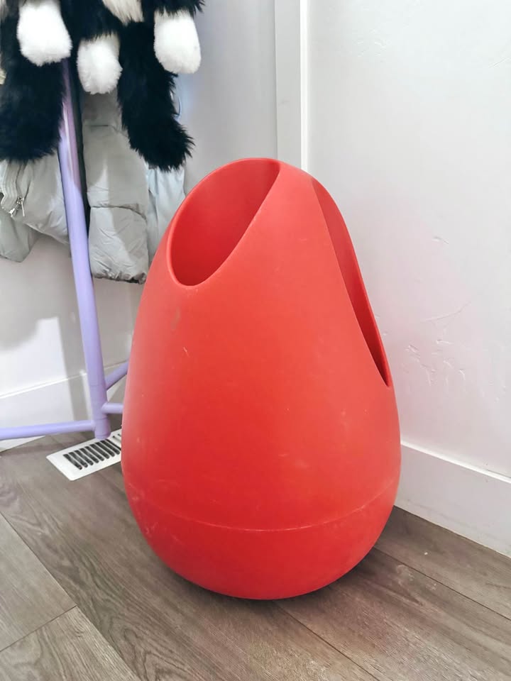 PLOMB 3-Hole Umbrella Stand in RO Red by Karim Rashid for Serralunga • Made in Italy — FloralHaus Vintage Utah