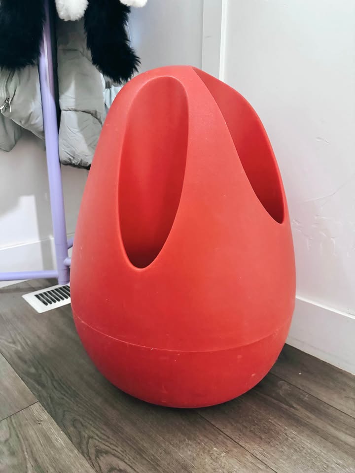 PLOMB 3-Hole Umbrella Stand in RO Red by Karim Rashid for Serralunga • Made in Italy — FloralHaus Vintage Utah