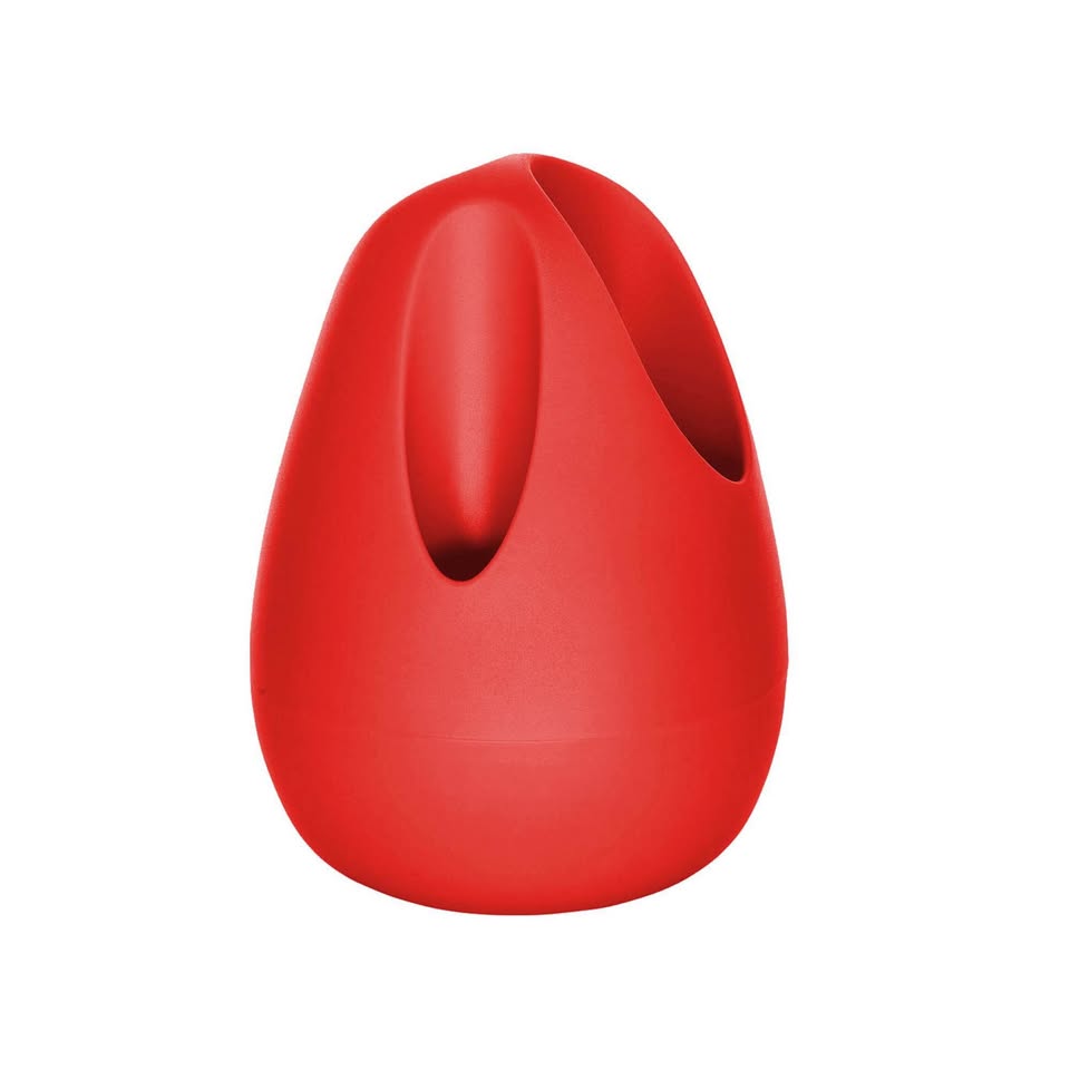 PLOMB 3-Hole Umbrella Stand in RO Red by Karim Rashid for Serralunga • Made in Italy — FloralHaus Vintage Utah