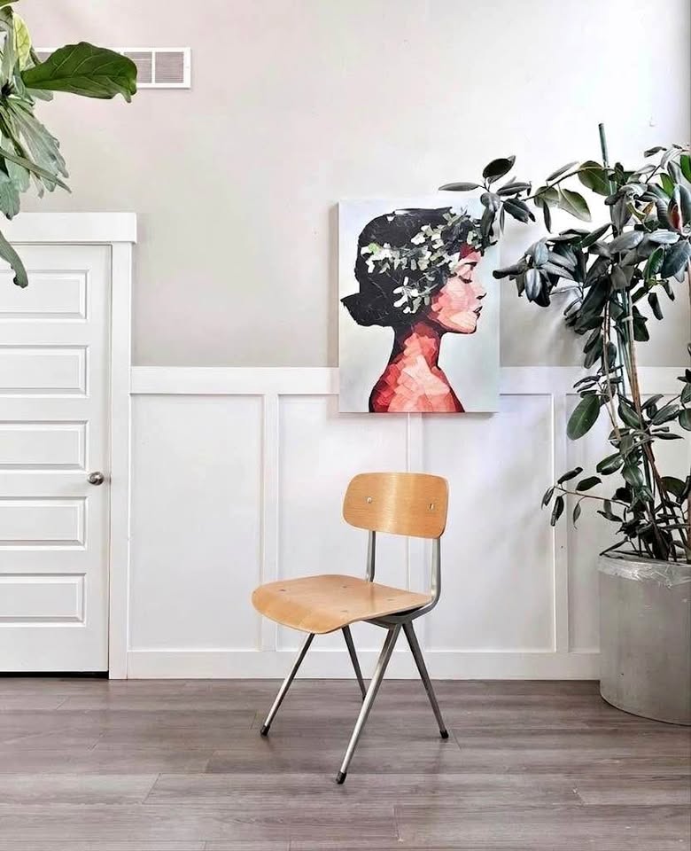 Mid Century Molded Plywood Result School Chair w/Steel Frame by HAY Friso Kramer & Wim Rietveld