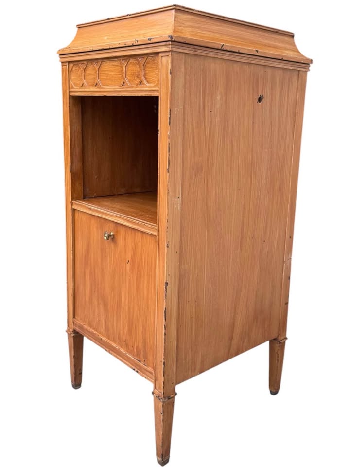 Antique Gutted Edison Diamond Disc Phonograph Cabinet for Bar Cabinet, Coffee Station, Storage Shelf